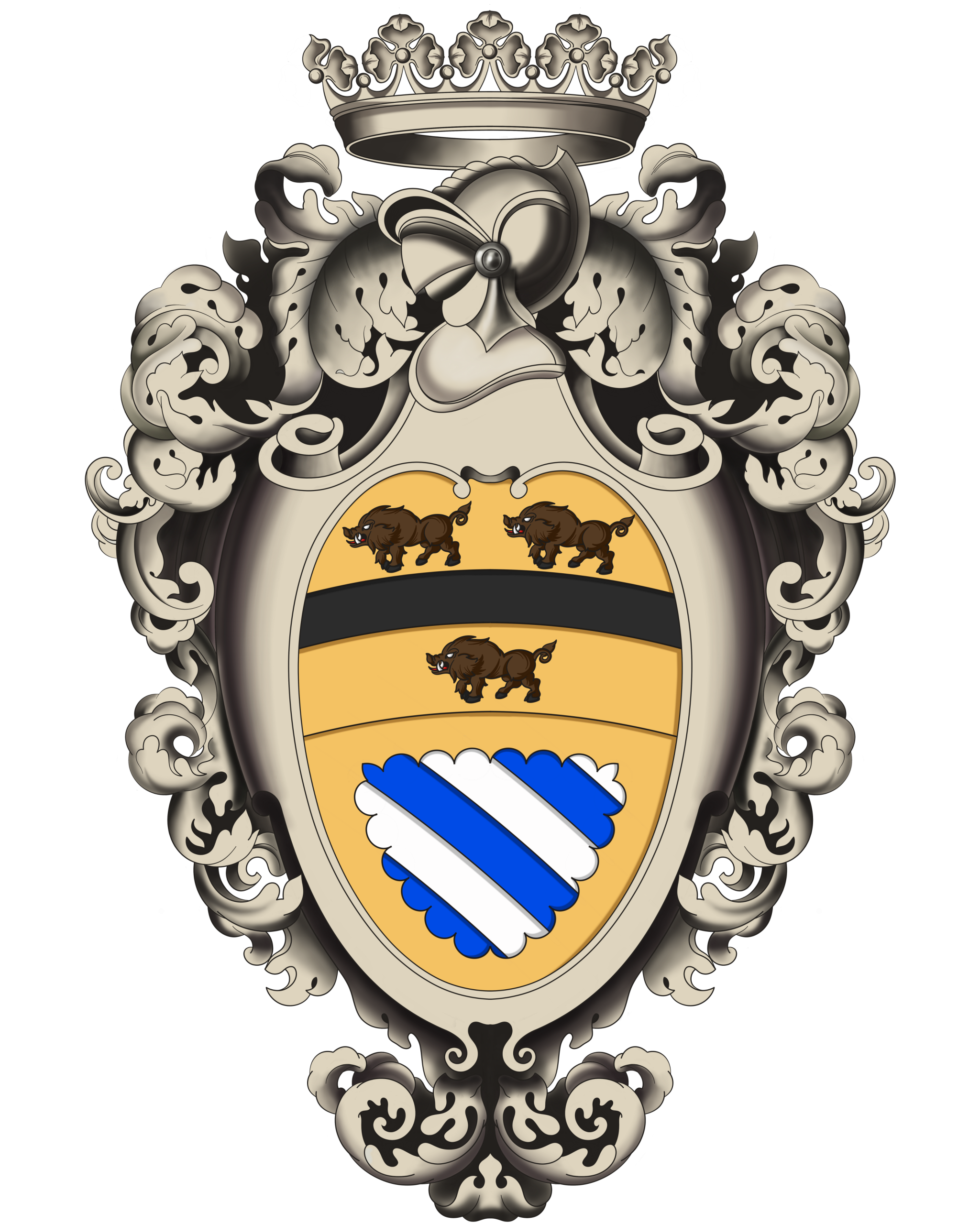 Armas del Excelentísimo Señor Don Louis Benjamin Ardé di Saint-Mihiel